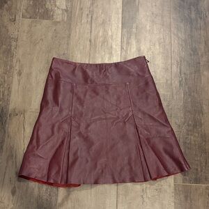 Kenneth Cole Reaction Burgundy Mini Skirt